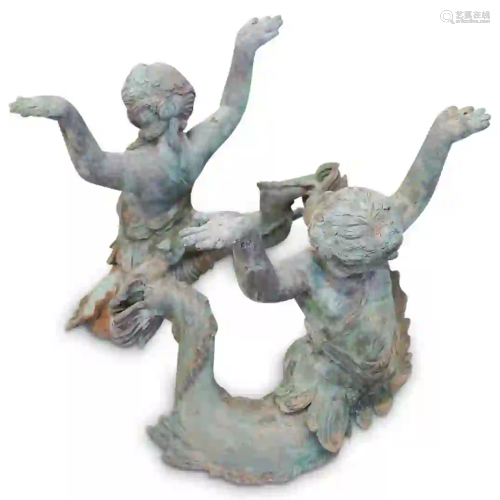 Putti Di Mare Cast Iron Coffee Table Base