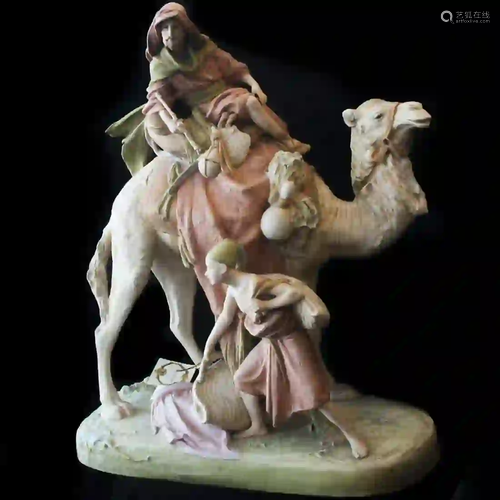 Royal Dux Oriental Porcelain Sculpture