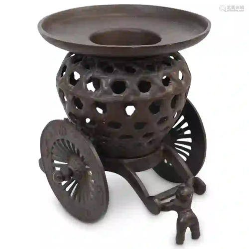 Chinese Metal Incense Holder