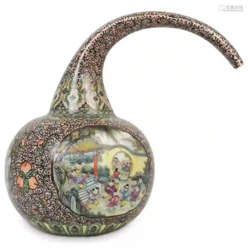 Antique Chinese Porcelain Spout Vase