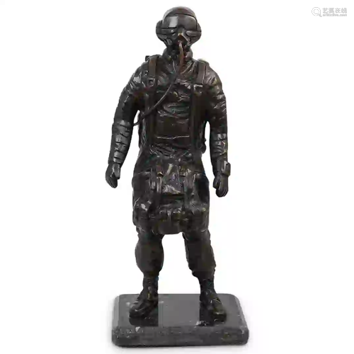 Paratrooper Bronze Statue