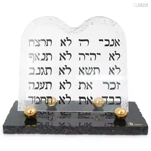 Shlomi Haziza Lucite Prayer Statue