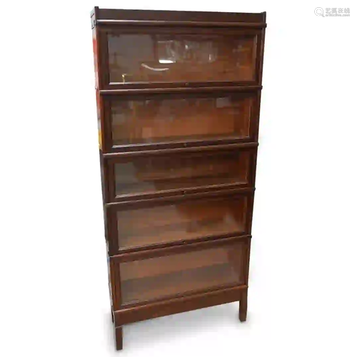 Macey Mahogany Barrister Bookcase