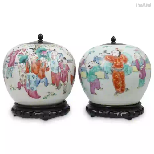 Chinese Porcelain Ginger Jars