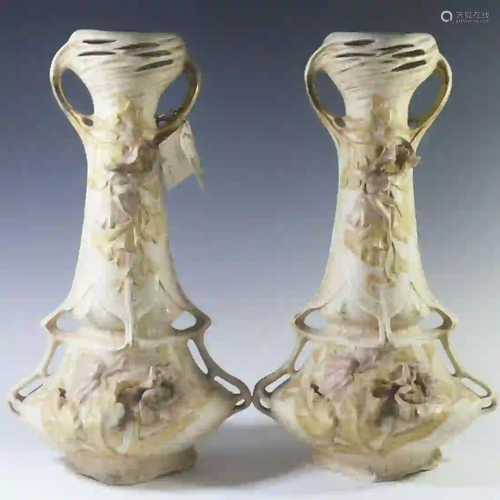 Royal Dux Vienna Porcelain Vases