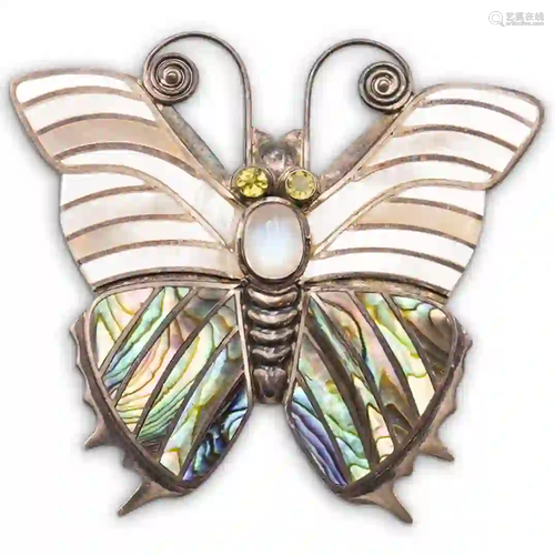 Sterling Silver Butterfly Pin