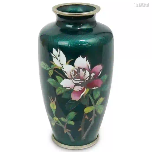 Sato Japanese Cloisonne Vase