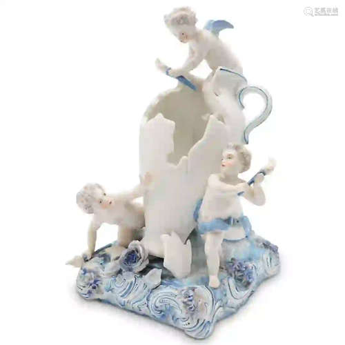 KPM Porcelain Putti Statue