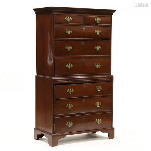 George III Mahogany Chest on Chest