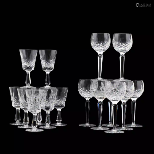 Waterford, Sixteen Pieces of Kenmare Stemware