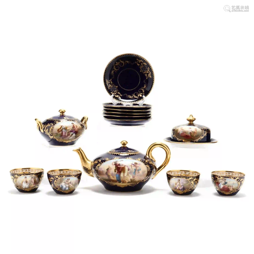 Royal Vienna Style Tea Service for Six