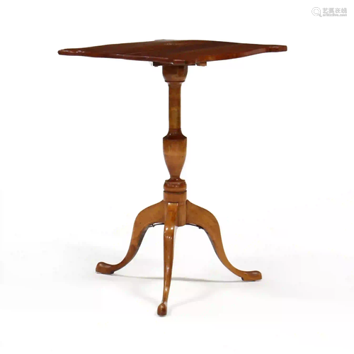 Federal Maple Tilt Top Candle Stand