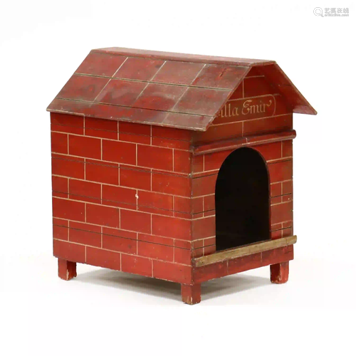 Vintage Turkish Painted Dog House