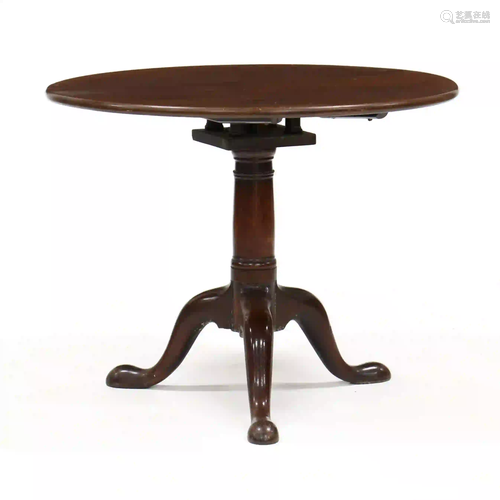 George III Mahogany Tilt Top Tea Table