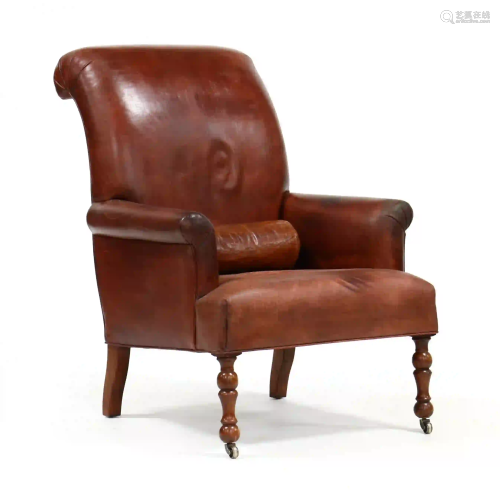 English Style Leather Club Chair