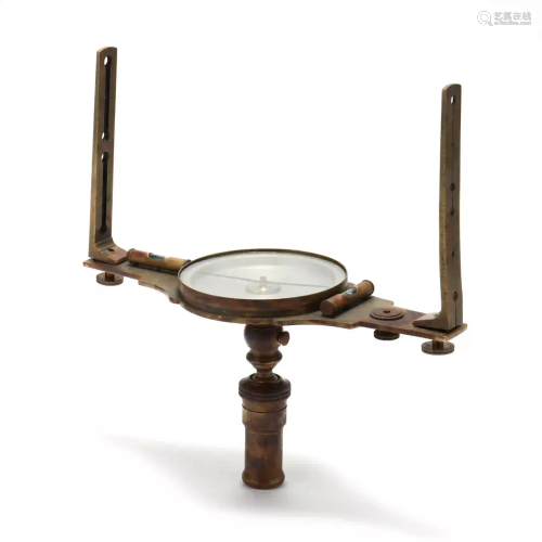 Late 19th Century Gurley Brass Surveyor's Compass