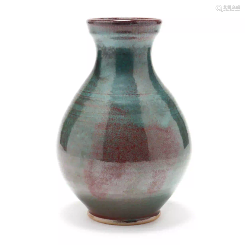 NC Pottery, Ben Owen III Chinese Blue Vase
