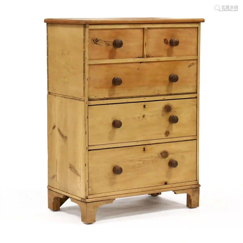 Continental Pine Tall Mule Chest