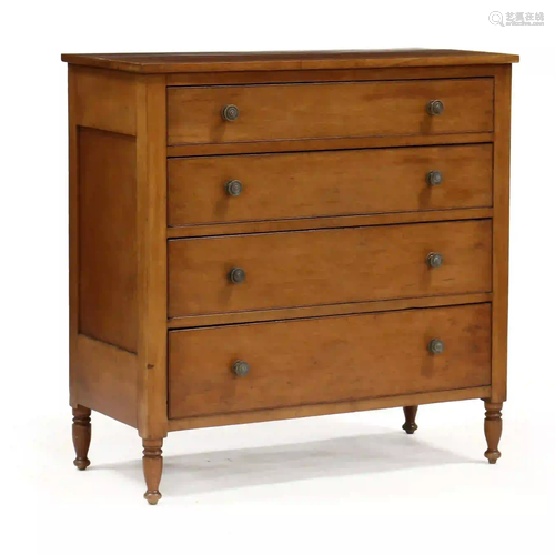 American Sheraton Cherry Chest of Drawers