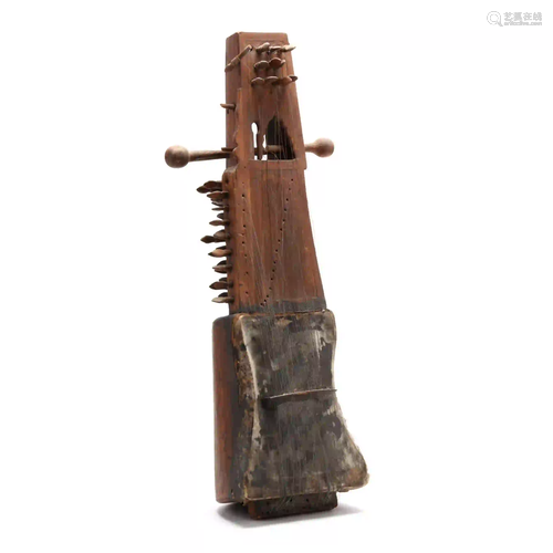 Older North Indian Sarangi Bowed Folk Instrument