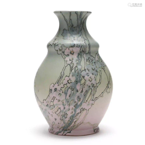 An Unusual Weller Art Nouveau Pottery Vase