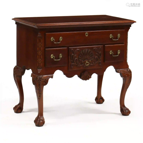 Link Taylor, Chippendale Style Mahogany Lowboy