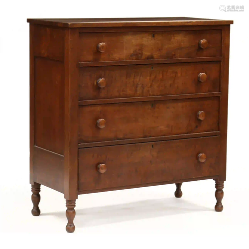 North Carolina Sheraton Walnut Chest of Drawers