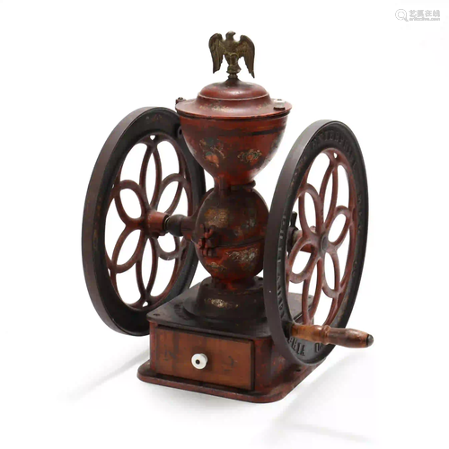 Enterprise No. 9, Large Antique Iron Coffee Mill