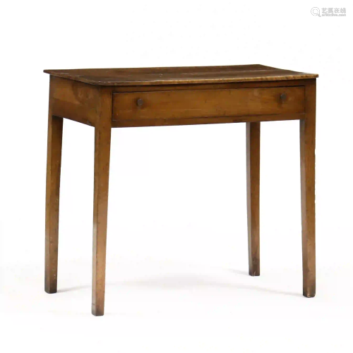 Continental Figured Walnut One Drawer Dressing Table