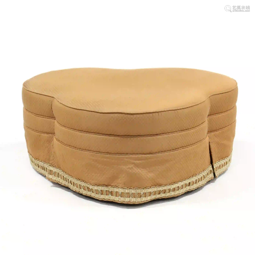 Nancy Corzine, Large Clover Shaped Upholstered Ottoman