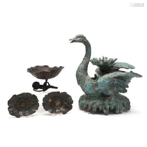 Chinese Figural Bronze Grouping