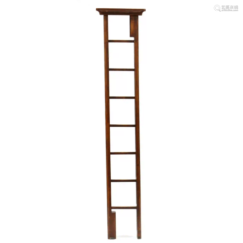 Georgian Style Mahogany Folding Pole Ladder