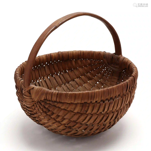 Antique Splint Oak Basket