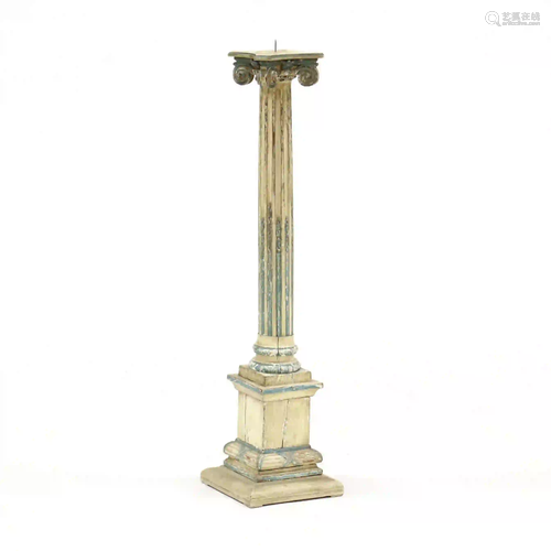 Italianate Painted Floor Pricket Stick