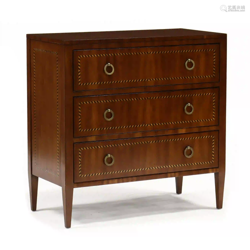 Contemporary Inlaid Bachelor's Chest of Drawers