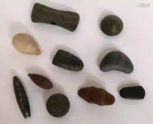 Lot Of 10 Small Native American Stone Tools