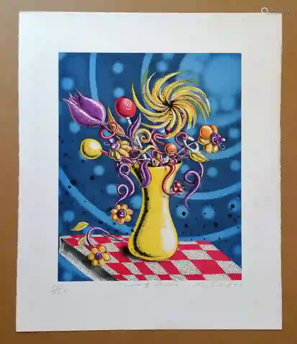 Kenny Scharf gs1288 Towers Of Flowers XLV