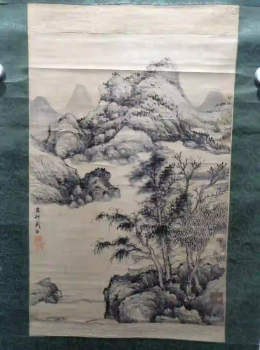 CHINESE PAINTING OF LANDSCAPE, ZHOU CHEN