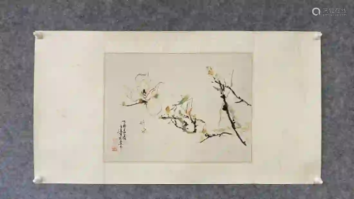 A PAINTING OF FLOWER AND BEE, WANG XUETAO