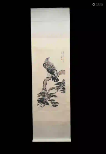 A PAINTING OF EAGLE ON PINE TREE, XUE BEIHONG