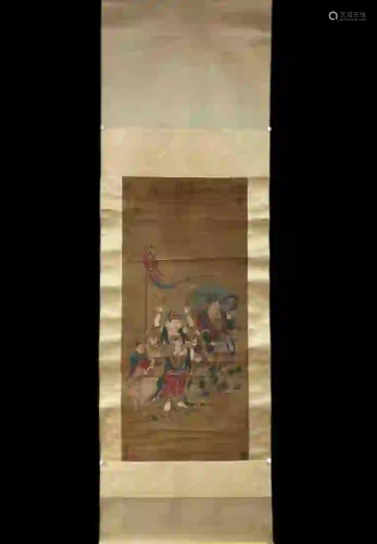 A PAINTING OF IMMORTAL FIGURES, WU DAOZI