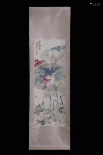 A PAINTING OF LOTUS, WU HUFAN