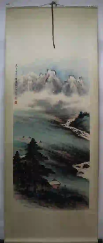 A PAINTING OF LANDSCAPE VIEW, GUAN SHANYUE
