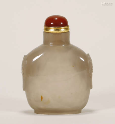 Qing Dynasty - Agate Snuff Bottle