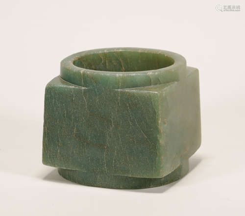 Qi Jia Culture - Amazonite Stone Cong