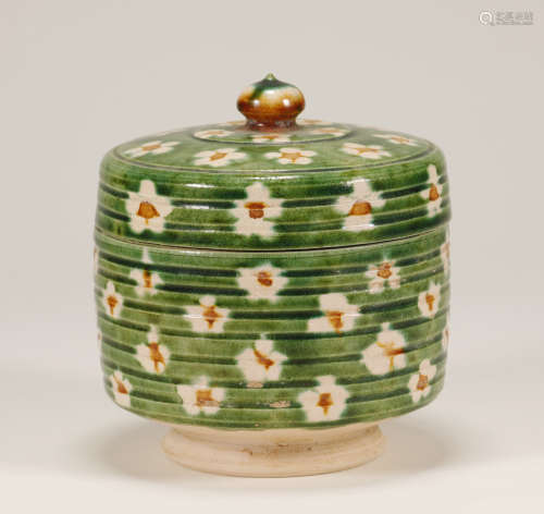 Tang Dynasty - Sancai Jar with Cover