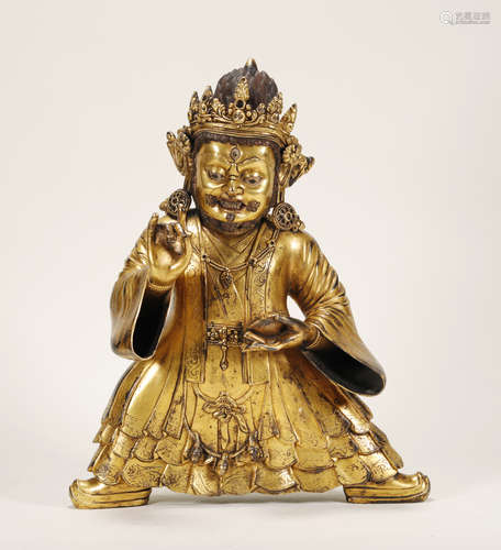 Ming Dynasty - Gilt Buddha Statue