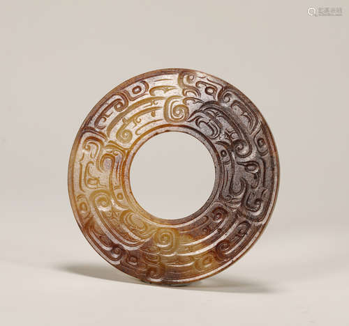 Western Zhou - Phoenix Pattern Jade Bi