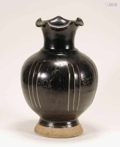 Yuan Dynasty - Black Glaze Vase