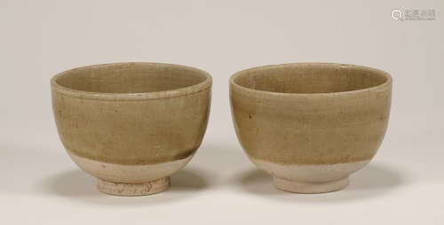 Sui Dynasty - Pair of Colored Cups